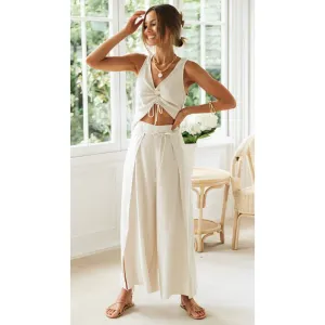 Women's Summer Pants And Top Set | High Waisted