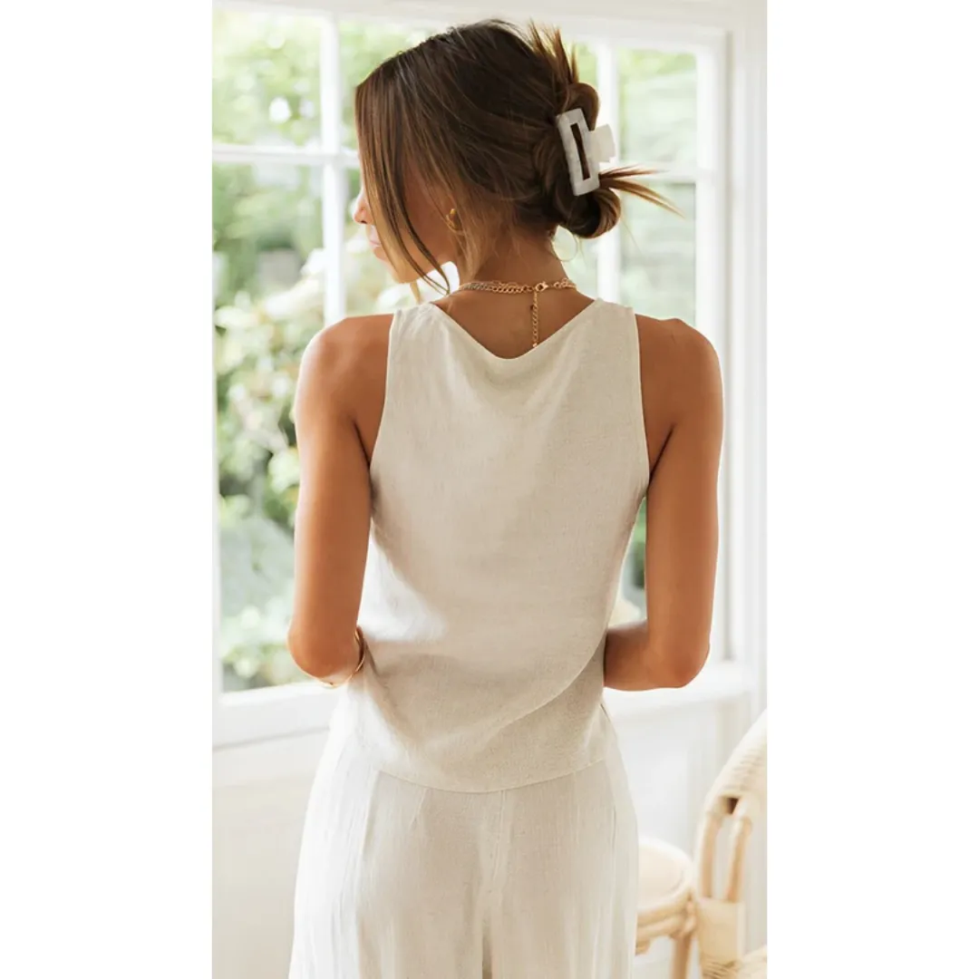 Women's Summer Pants And Top Set | High Waisted