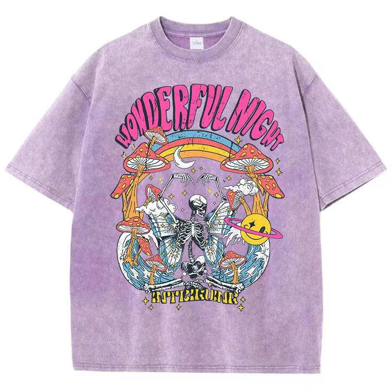 “Wonderful night skeleton” TEE-D555 | Inspanda