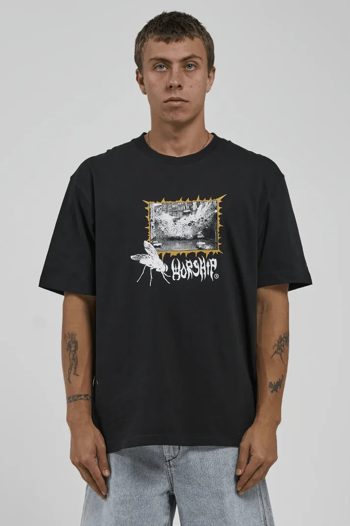 WORSHIP SUPPLIES BUZZKILL TEE - BLACK