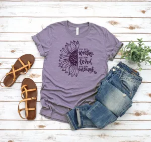 You are Enough Sunflower Tee