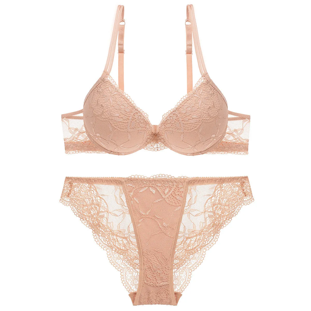 Young Women's Lace Push Up Bra Set