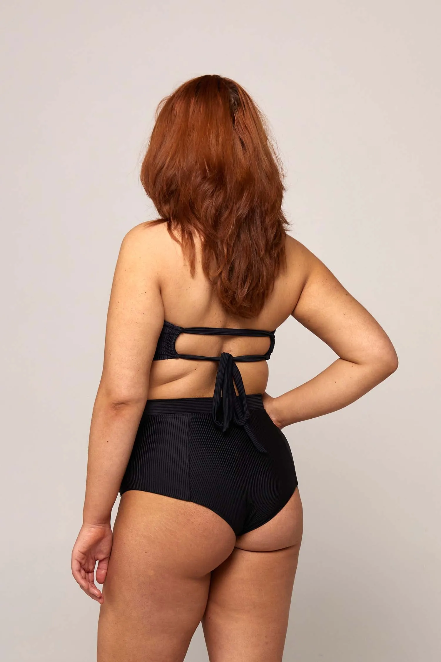 ZARI CHEEKY CUT BIKINI PANT - BLACK (SIZE 6 ONLY)