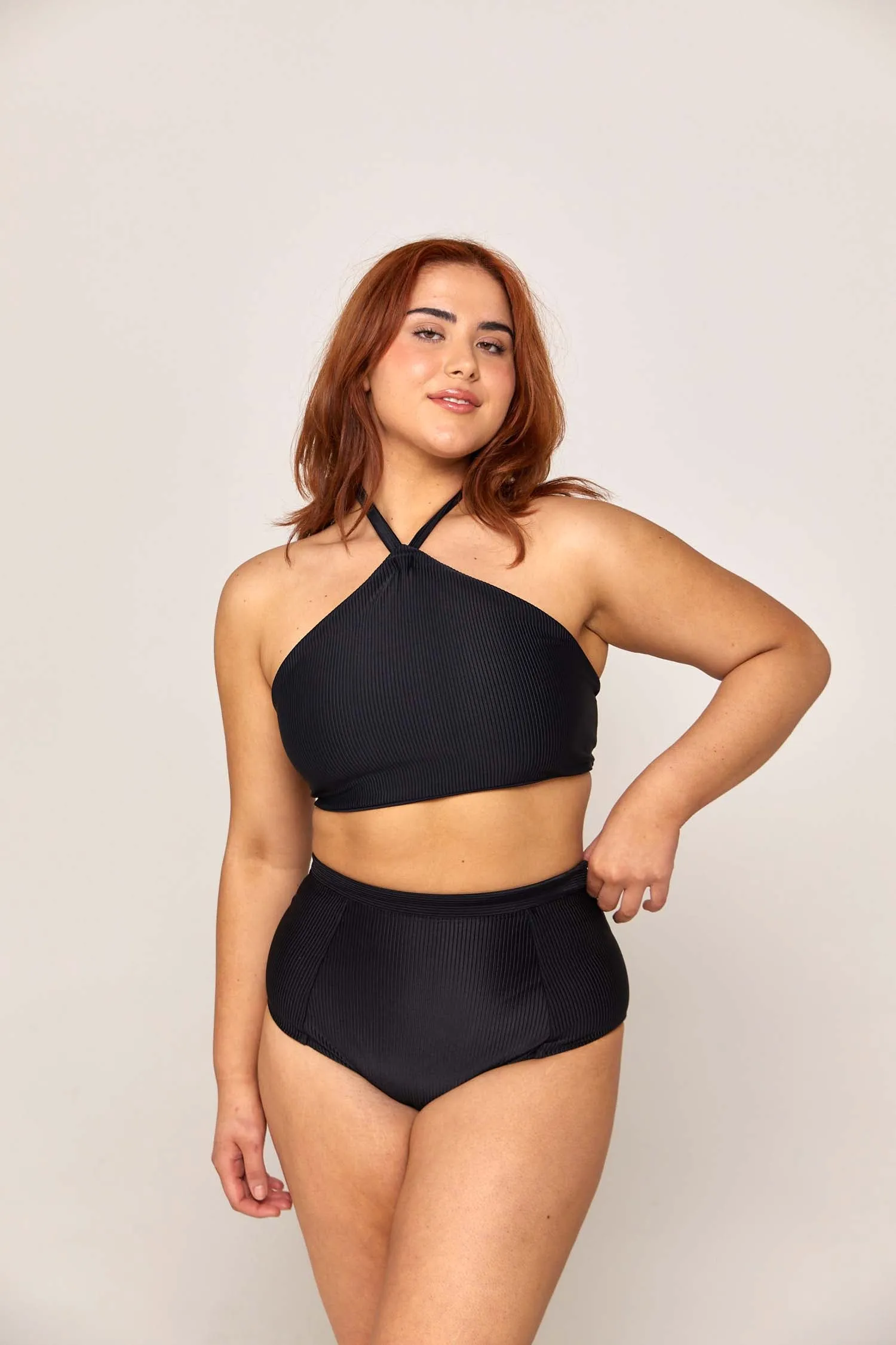 ZARI CHEEKY CUT BIKINI PANT - BLACK (SIZE 6 ONLY)