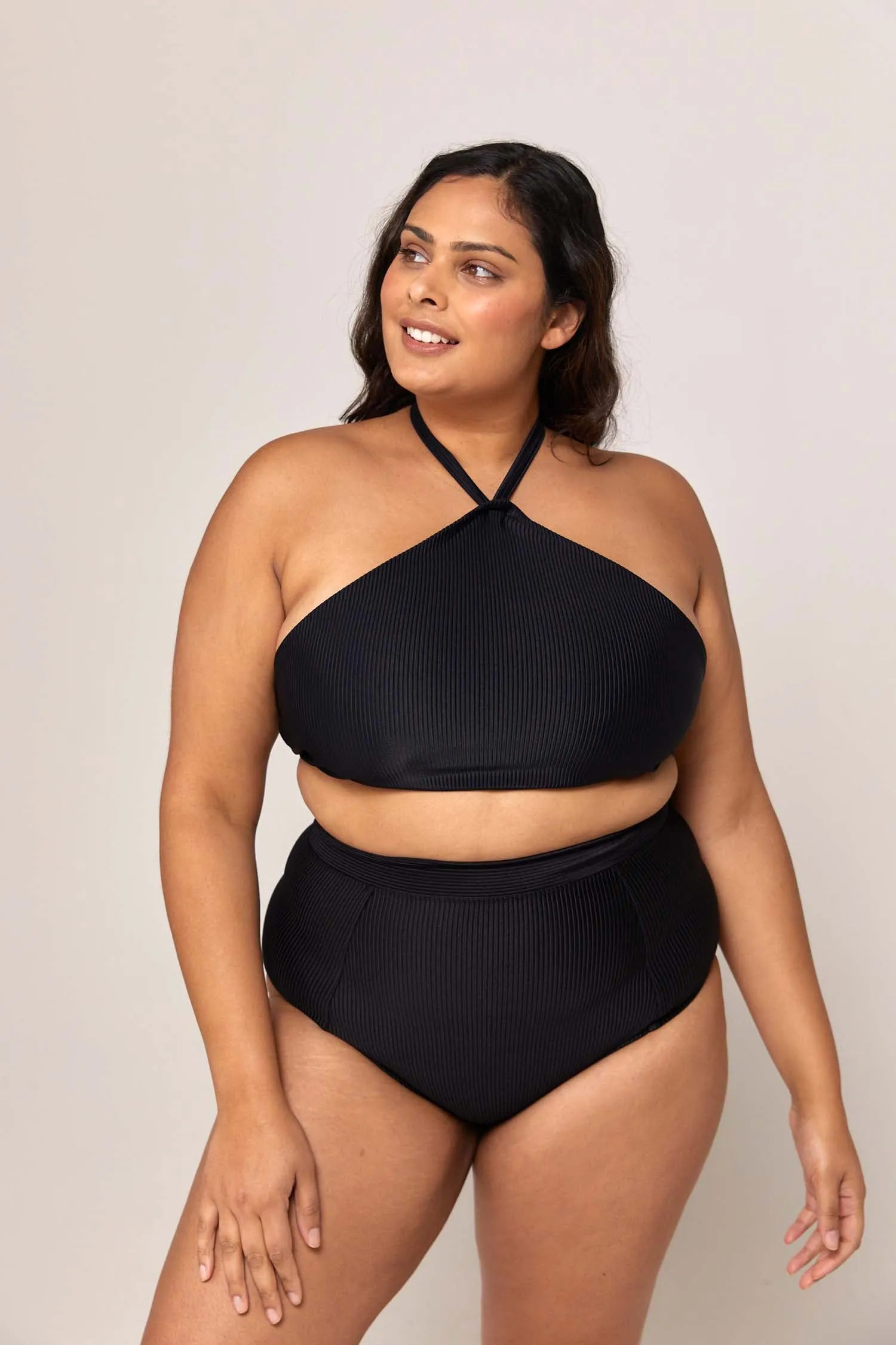 ZARI CHEEKY CUT BIKINI PANT - BLACK (SIZE 6 ONLY)